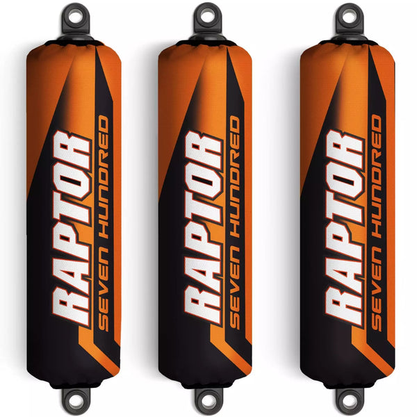 Orange/Black Shock Covers Yamaha Raptor YFM 250 350 660 700R