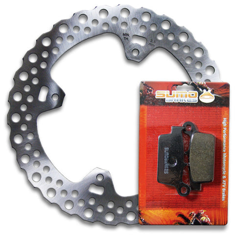 Honda Rear High Quality Brake Rotor + Pads CR125R [1998-2001] CR250R [1997-2001]