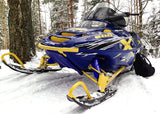 Blue Polaris Sled Shock Protector Covers Snowmobile (Set of 2) New