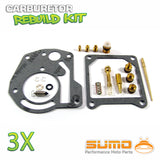 3 X Yamaha High Quality Carburetor Rebuild Carb Repair Kit XS 850 (1980-1981)