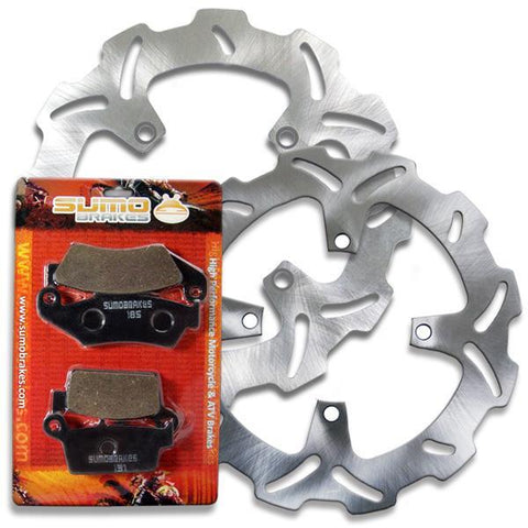 Kawasaki F+R Brake Rotor + Pads KX125 M & KX250 M/R [03-05] KX250 R 2T [06-07]