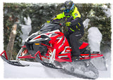 Red Flame Shock Protector Covers Yamaha Snowmobile (all models) (Set 2) New