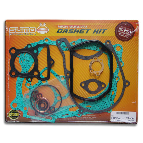 Honda High Quality Complete Engine Gasket Kit Set XR 80 R [1985-2004] (22 Pcs)