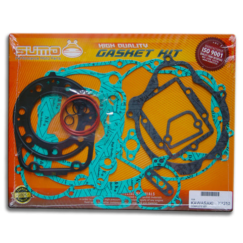 Kawasaki High Quality Complete Engine Gasket Kit Set KX 250 [1988-1992] (18 Pcs)