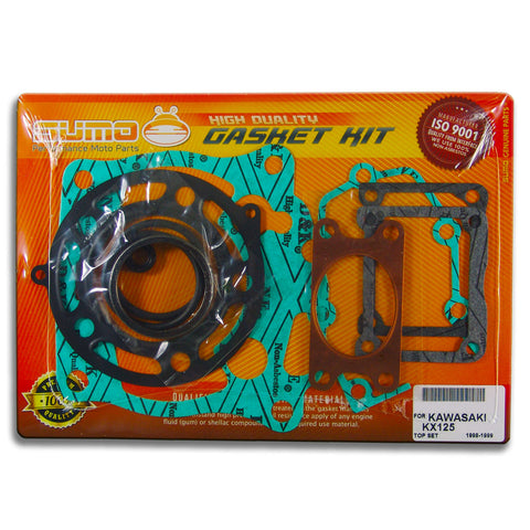 Kawasaki High Quality Top End Gasket Engine Kit Set KX 125 [1998-1999-2000]