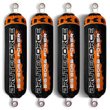 Black/Orange Shock Covers Kawasaki Brute Force 650 750 4x4 Power Edition (Set 4)