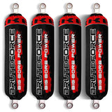 Black/Red Shock Covers Kawasaki Brute Force 650 750 4x4 Power Edition (Set 4)