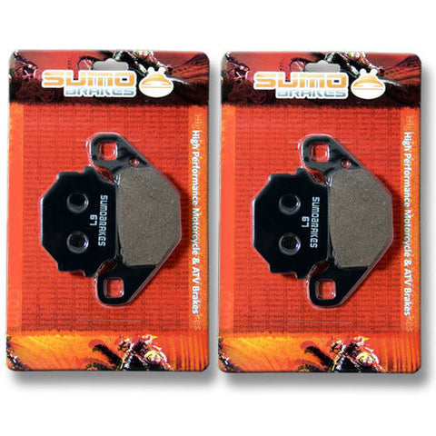 Kawasaki Front + Rear High Quality Brake Pads KXT 250 A2/B1 Tecate (1985-1986)