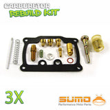 3 X Suzuki Quality Carburetor Rebuild Carb Repair Kit GT 380 Sebring (1972-1976)