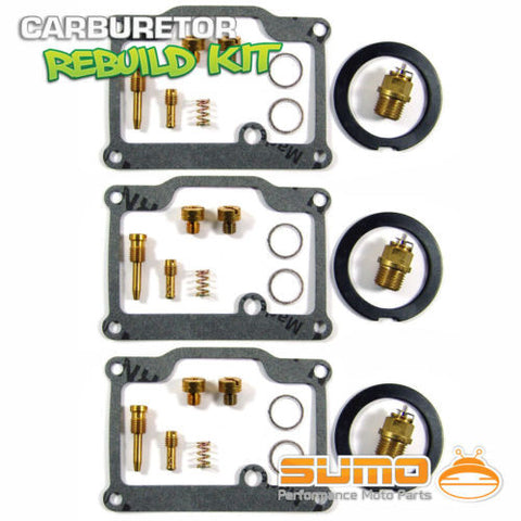 3 X Suzuki Quality Carburetor Rebuild Carb Repair Kit GT 750 Le Mans (1972-1973)