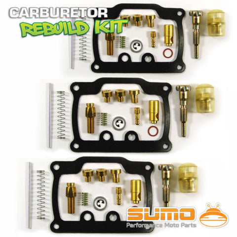 3 X Suzuki Quality Carburetor Rebuild Carb Repair Kit GT 380 Sebring (1972-1976)